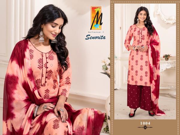 Master Senorita Fancy Rayon Embroidery Readymade Salwar 